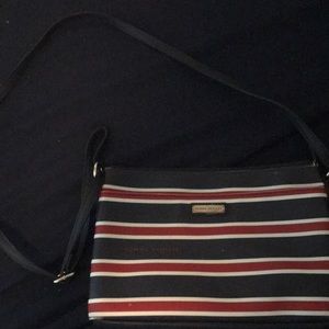 Tommy blue red and white striped bag!